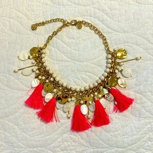 Lilly Pulitzer Out to Sea Statement Tassel Necklace